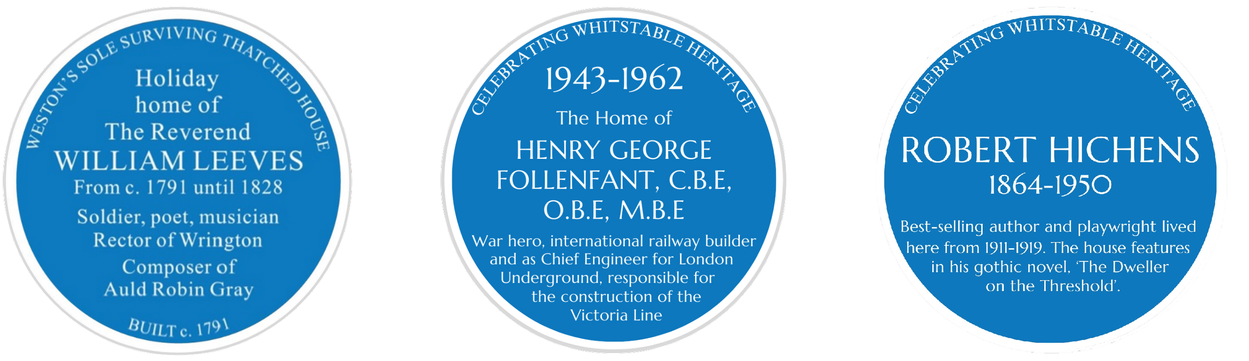 Blue plaques