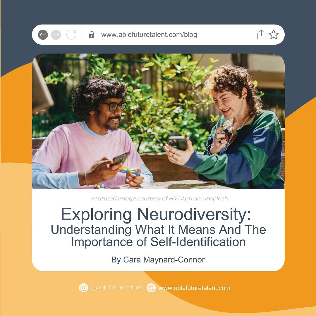 📚 New Blog Alert: Exploring Neurodiversity 📚

Dive into our latest blog post written by the Able Ambassador, Cara Maynard-Connor.

Neurodiversity is a non-medical term which refers to the diversity of human minds. The term is not to be used to nega