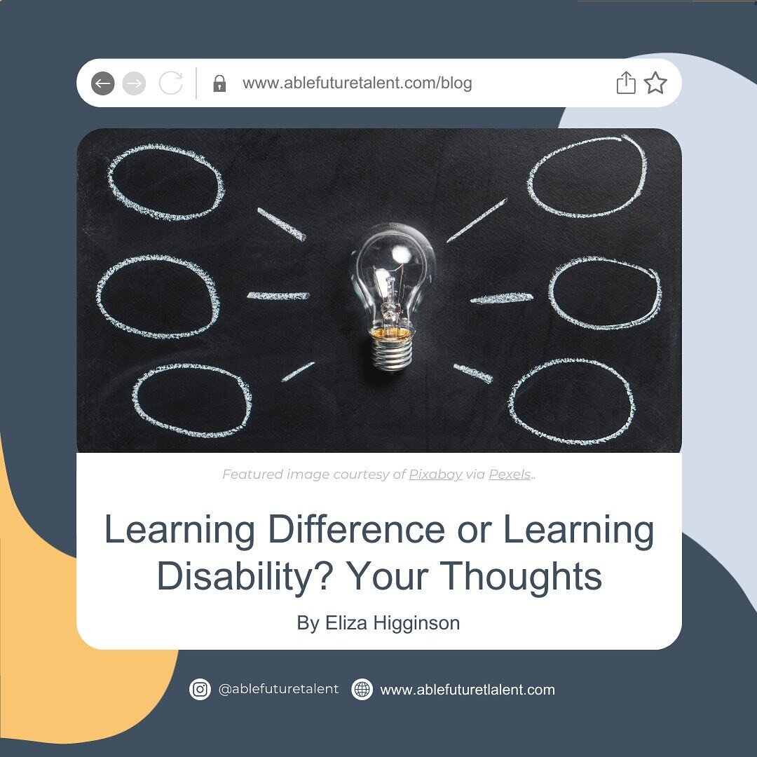 📚 New Blog Alert: Learning Difference or Learning Disability? 📚

Dive into our latest blog post written by the Able Ambassador, Eliza Higginson.

Today, the debate around changing the term 'learning disability' to 'learning difference' is gaining m