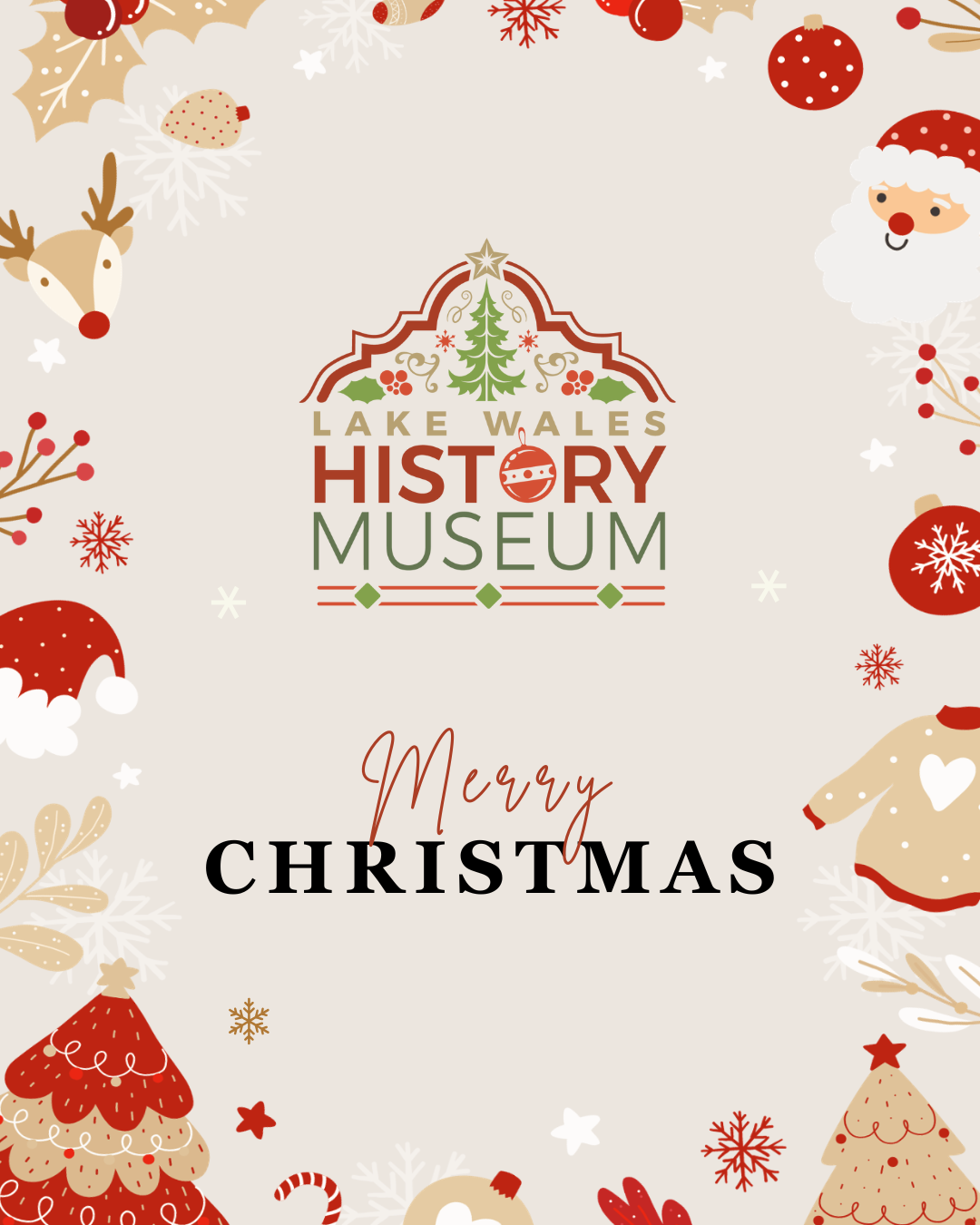 Museum Closed - Merry Christmas!