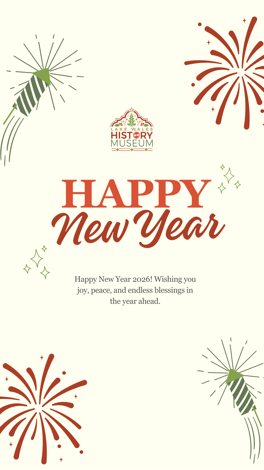 Museum Closed - Happy New Year!