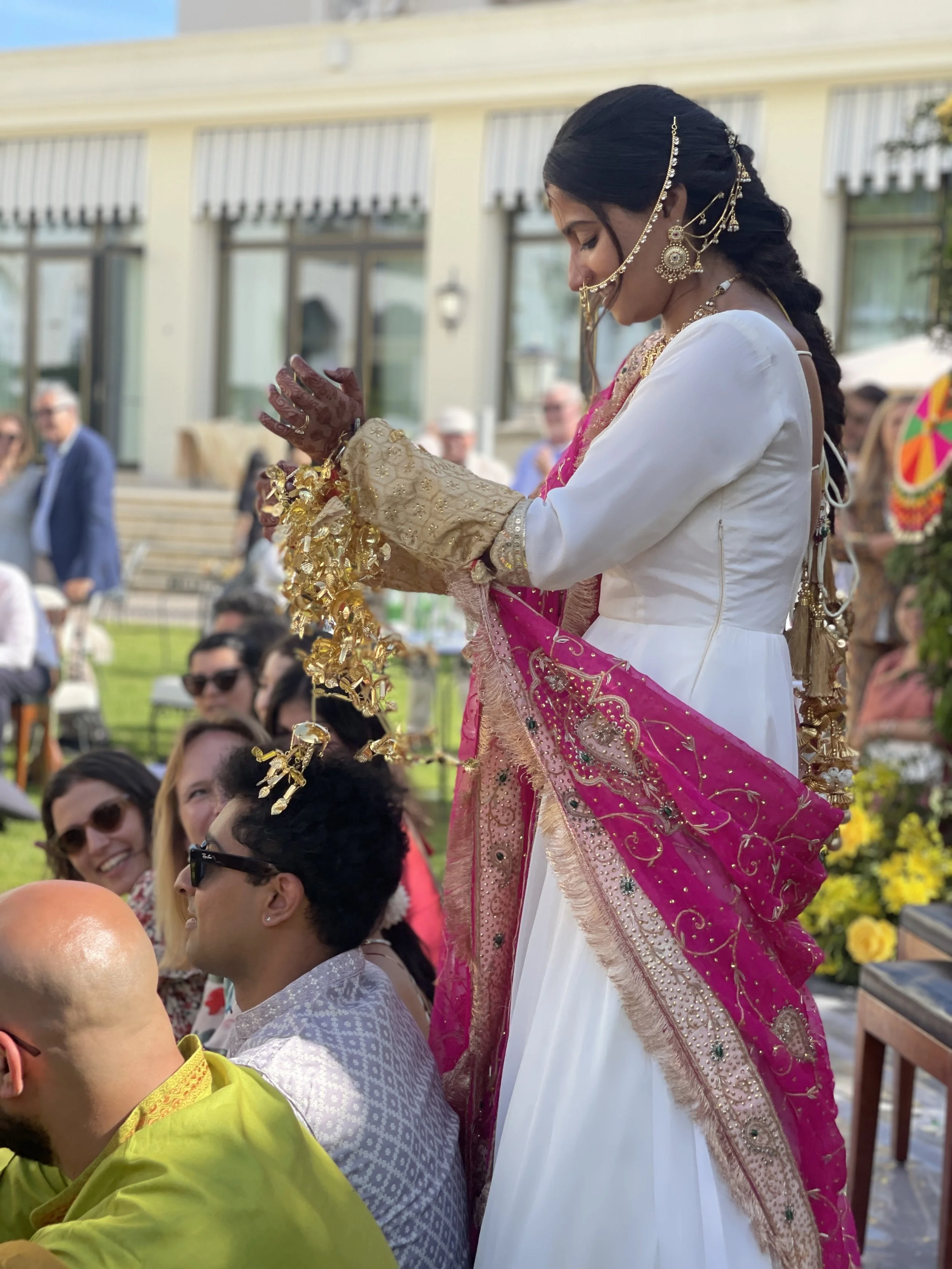 Haldi Mehndi and Chooda Ceremony for Indian Destination Wedding in Portugal