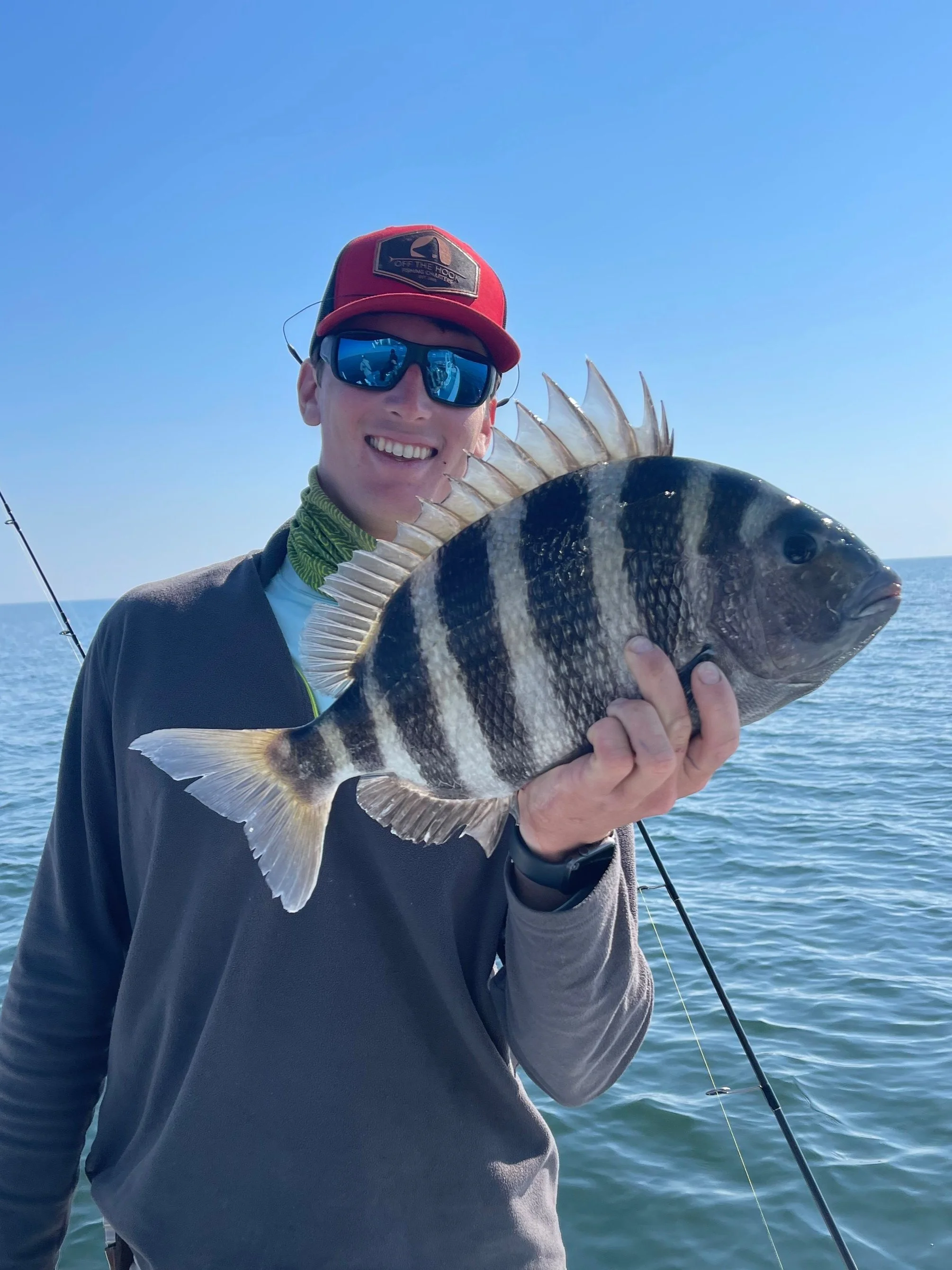 Spring time sheepshead fishing inshore and nearshore Hilton Head Island