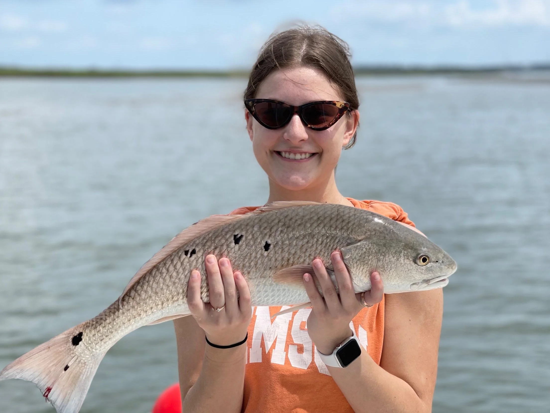 redfish on the flats in Hilton Head Island near harbor town