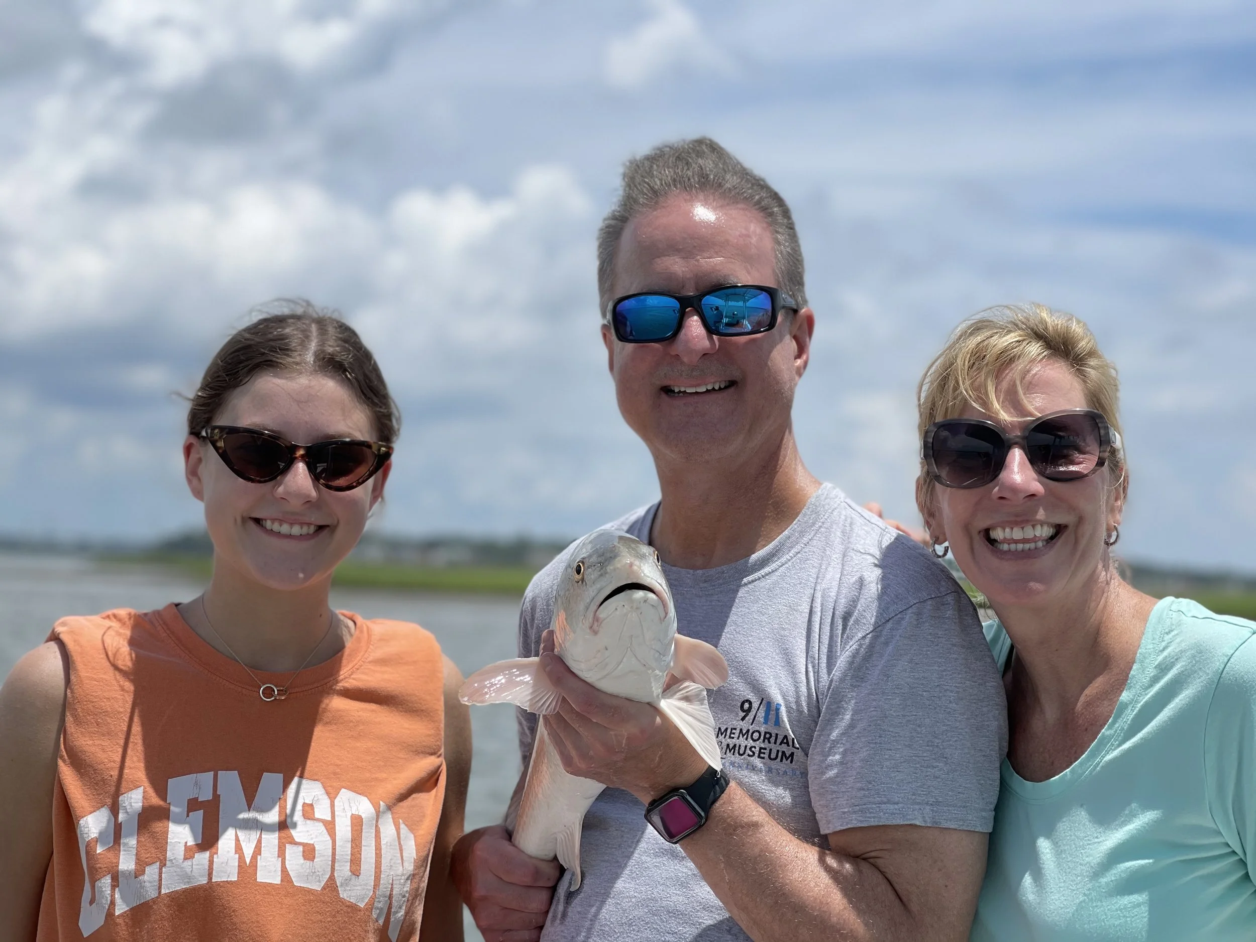 family fun catching redfish on the flats