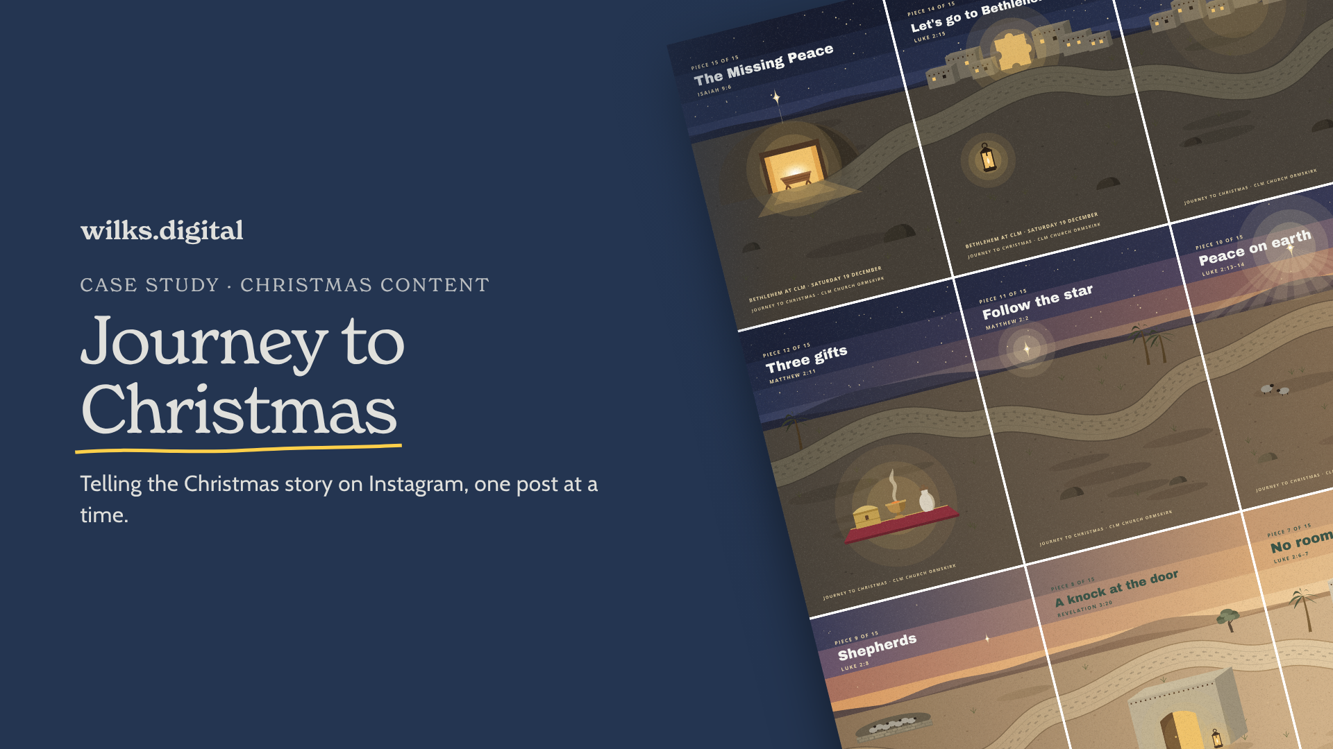 Journey to Christmas: telling the Christmas story on Instagram