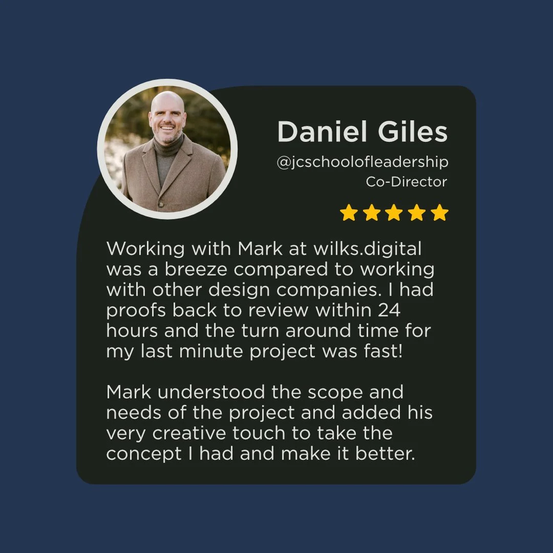Daniel Giles Jesus Culture School of Leadership 5 star review of Wilks Digital