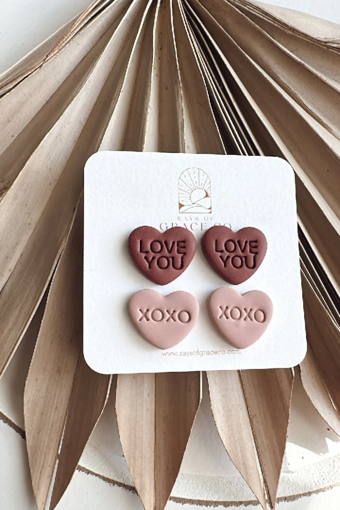 Conversation Heart Studs