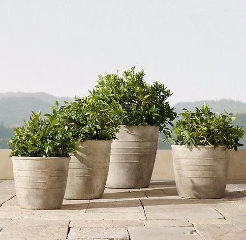 Adamo Cast Stone Planter