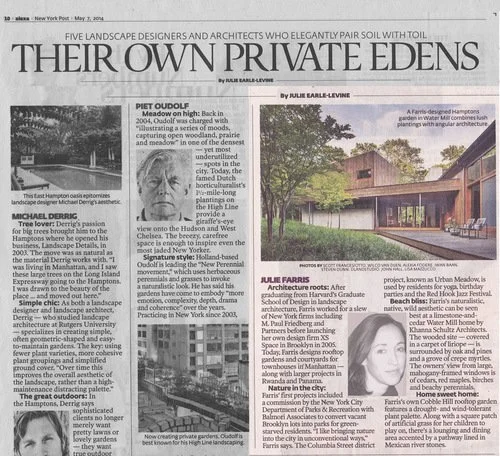 New York Post Article features Farris, 2014