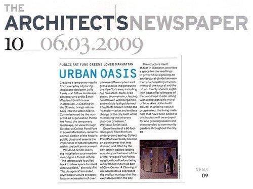 Architect’s Newspaper, 2009