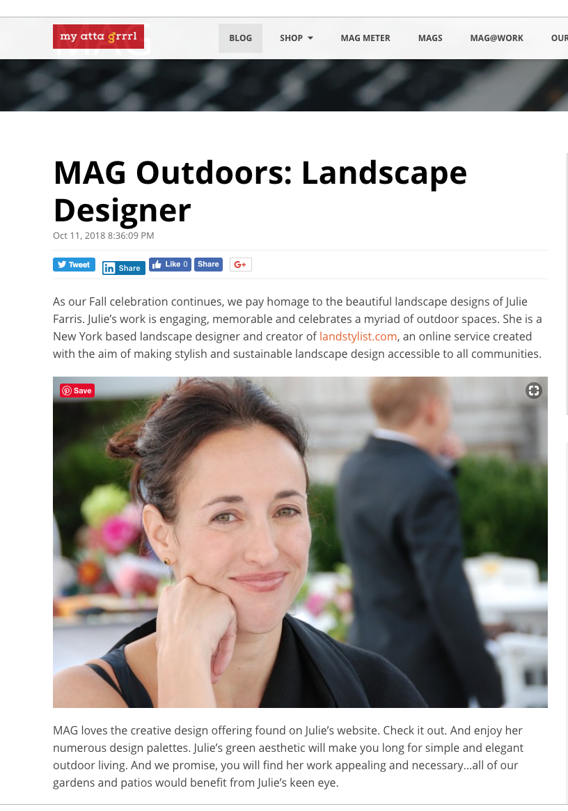 Landstylist is featured on My Atta Grrrl