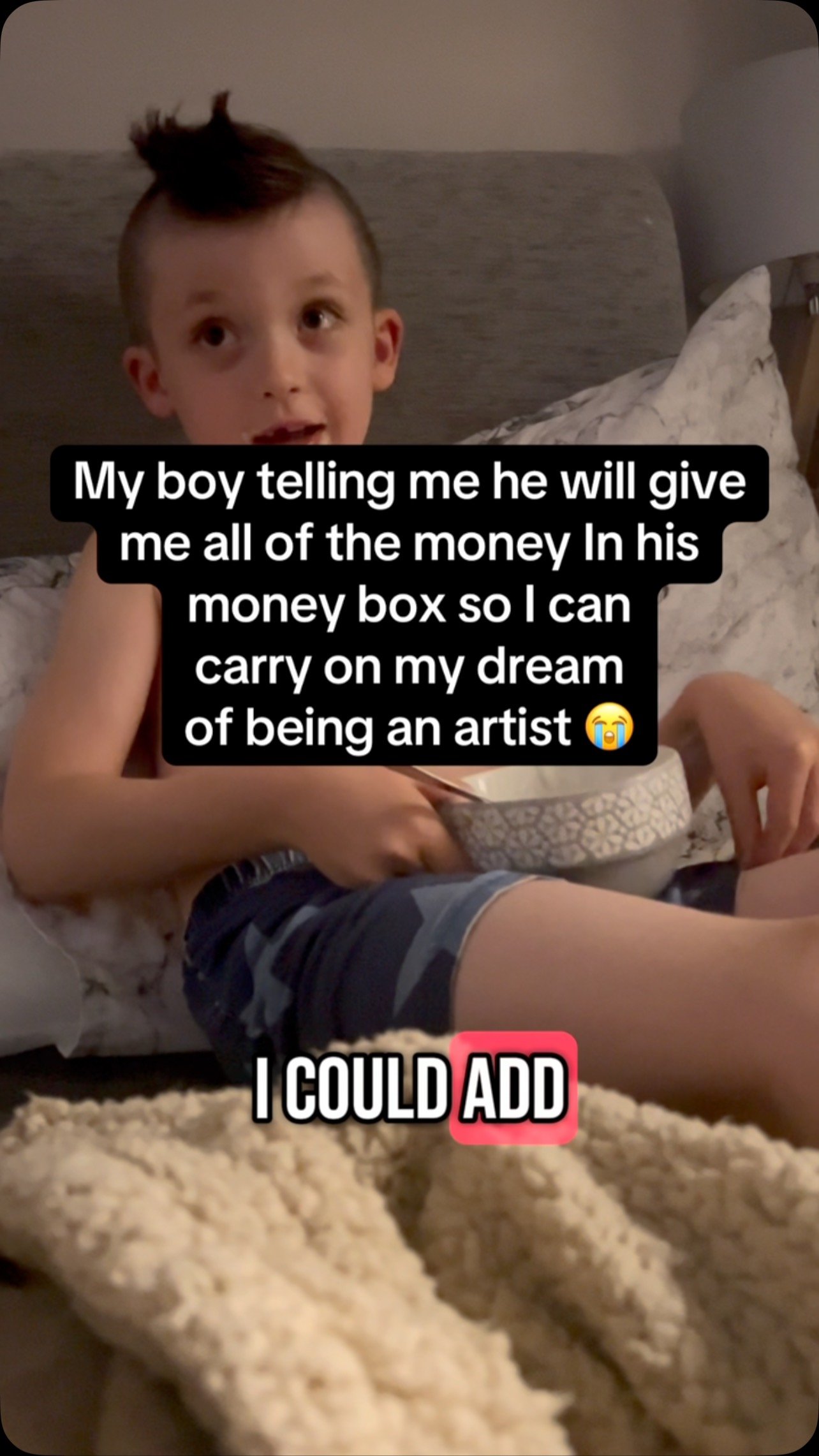 There is no boy on this world purer than Harry I swear
😭 he’s such a sweetheart and my biggest cheerleader. He had about 50p in pennies in his money box and he was offering me to put them in my bank account while I was struggling for money 🥹?