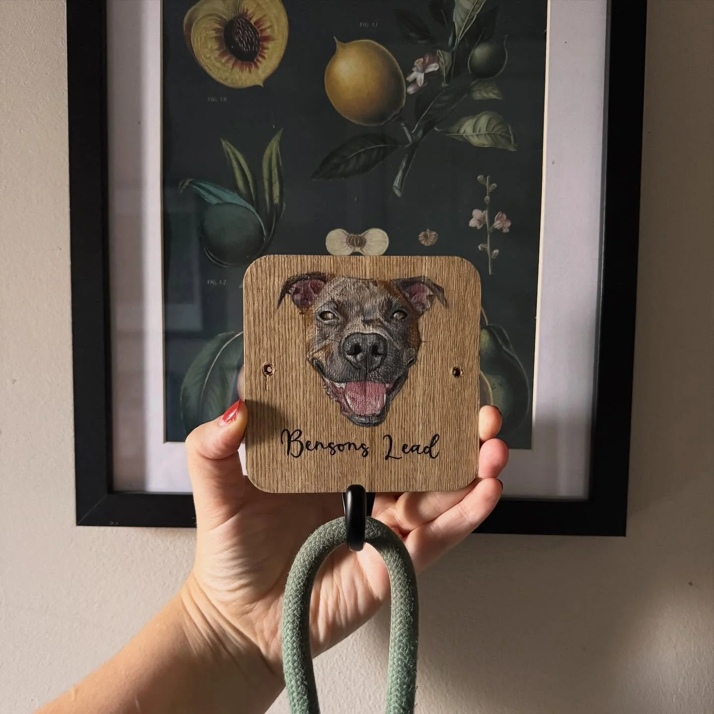 A little lead holder from last week! I’ve experimented with so many different styles of these and I’m still not 100% sure which one I like best 🥰 Benson is super adorable with his little smile 🤍
#dogleadholder #dogleadhook #leadhook #d