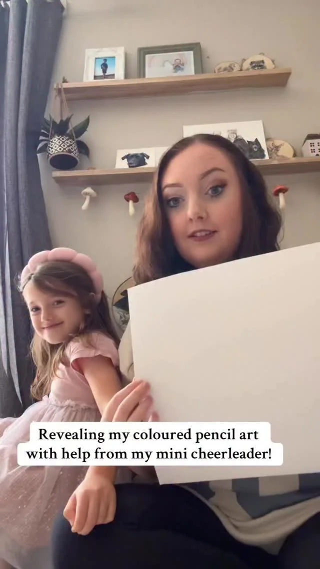 Emily wanted to help me with my video today 😍 her and my son really are my biggest cheerleaders though! They’re always encouraging me and tell me I’m the “best artist in the world” 🤍I don’t know about
that but I’