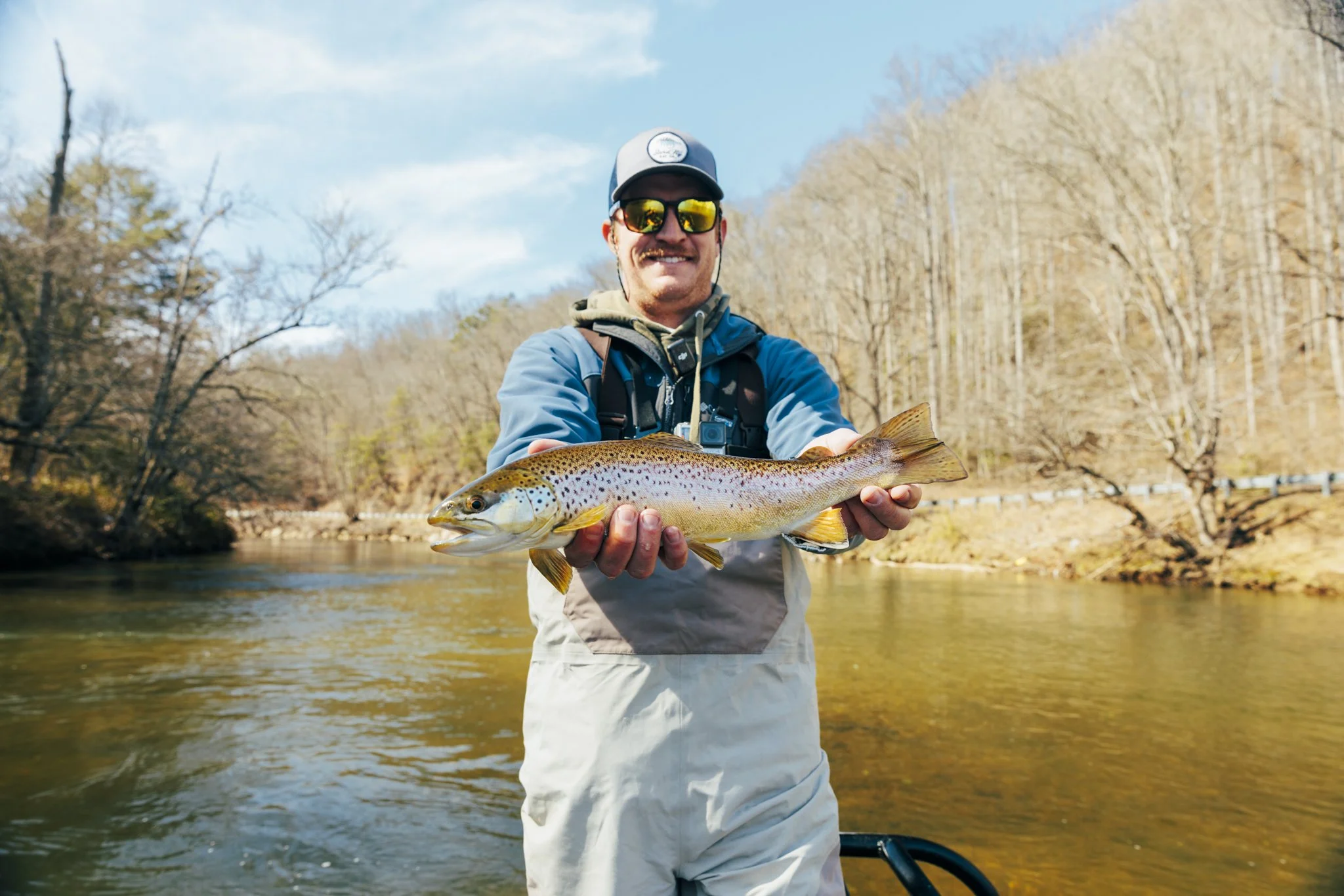 Guided fly fishing trip in Blue Ridge GA