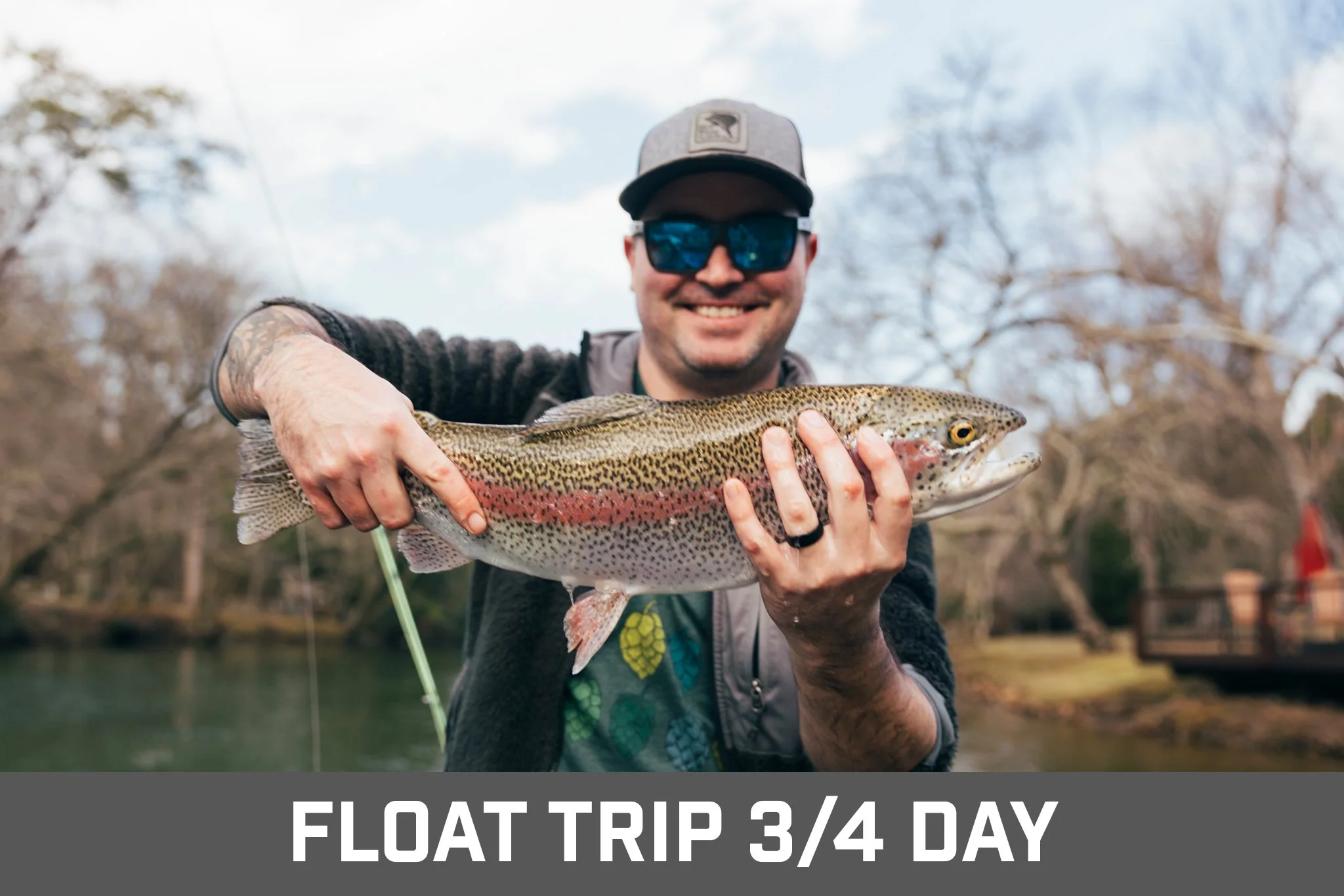 Guided fly fishing trip in Blue Ridge GA for trout