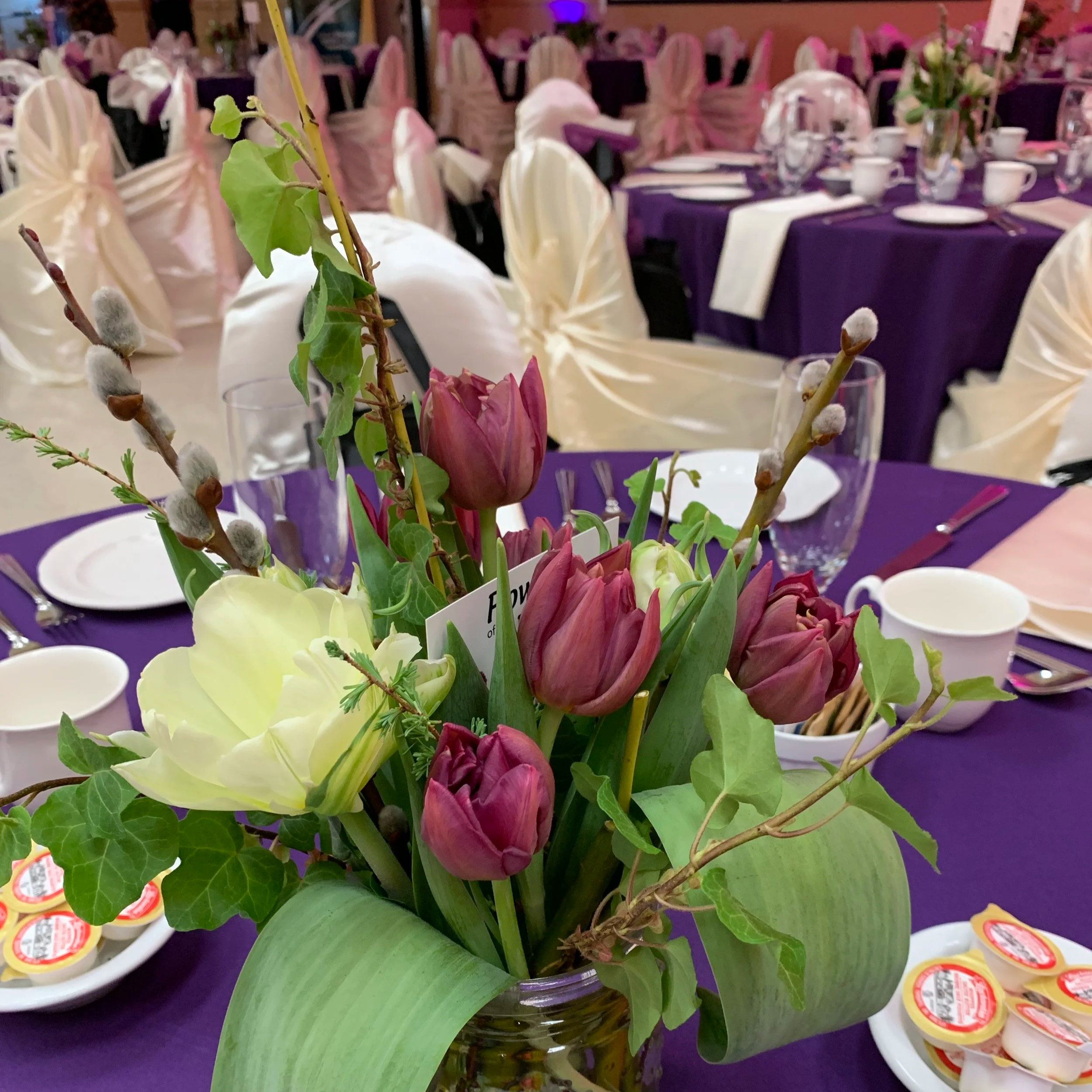 Fresh tulip arrangements for International Women's Day