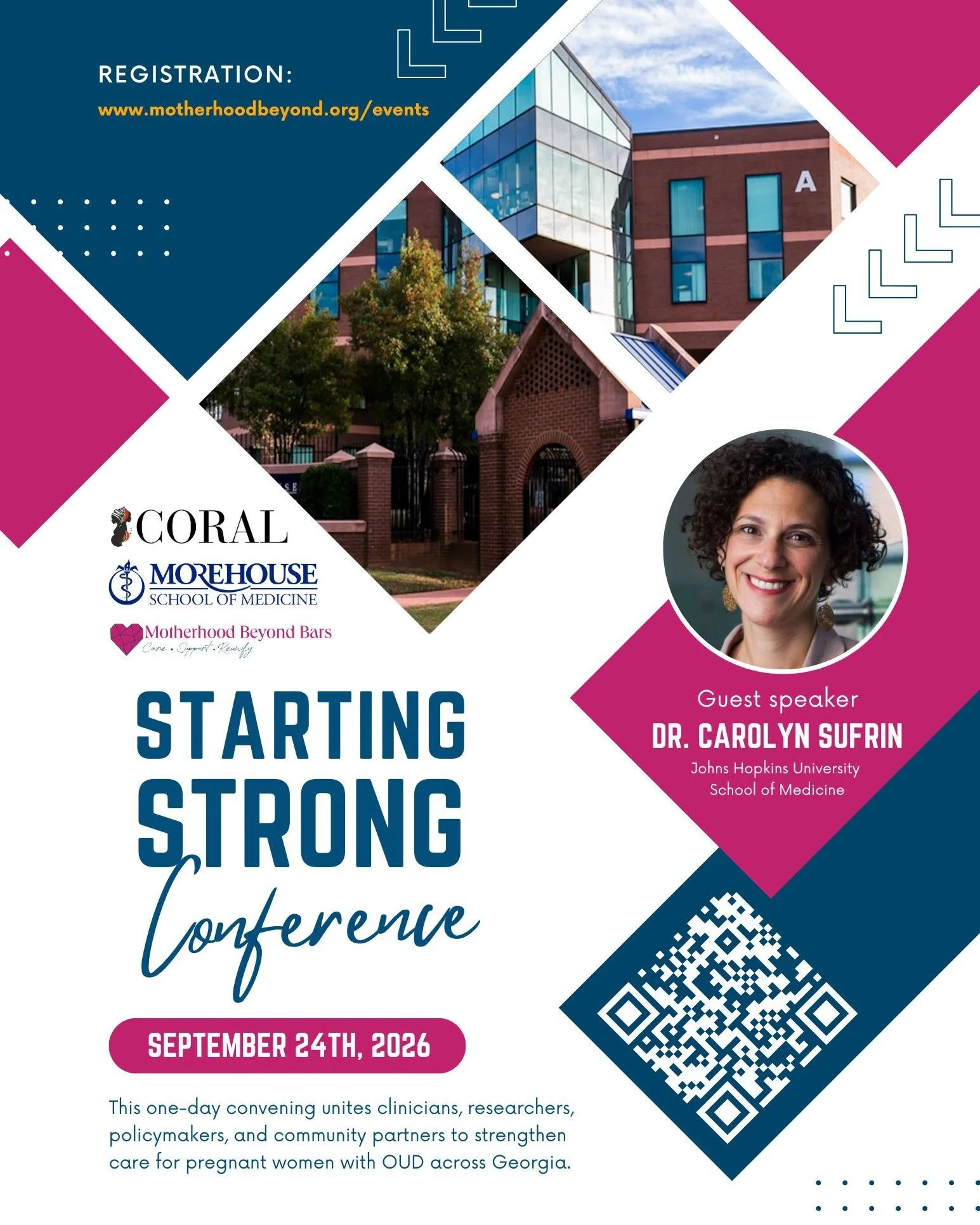 🩷 Join us September 24th 🩷

Starting Strong: Pregnancy, Opioid Use, and Transforming Systems of Care is a one-day convening bringing clinicians, researchers, policymakers, and community partners together to build stronger pathways for pregnant wome