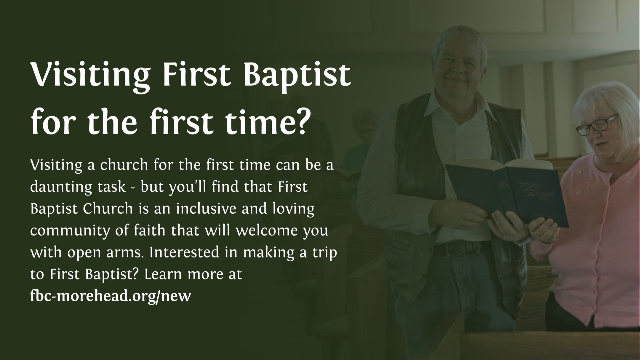 Wanting to visit for the first time? SCARY, we know! Plan your visit here: fbc-morehead.org/new