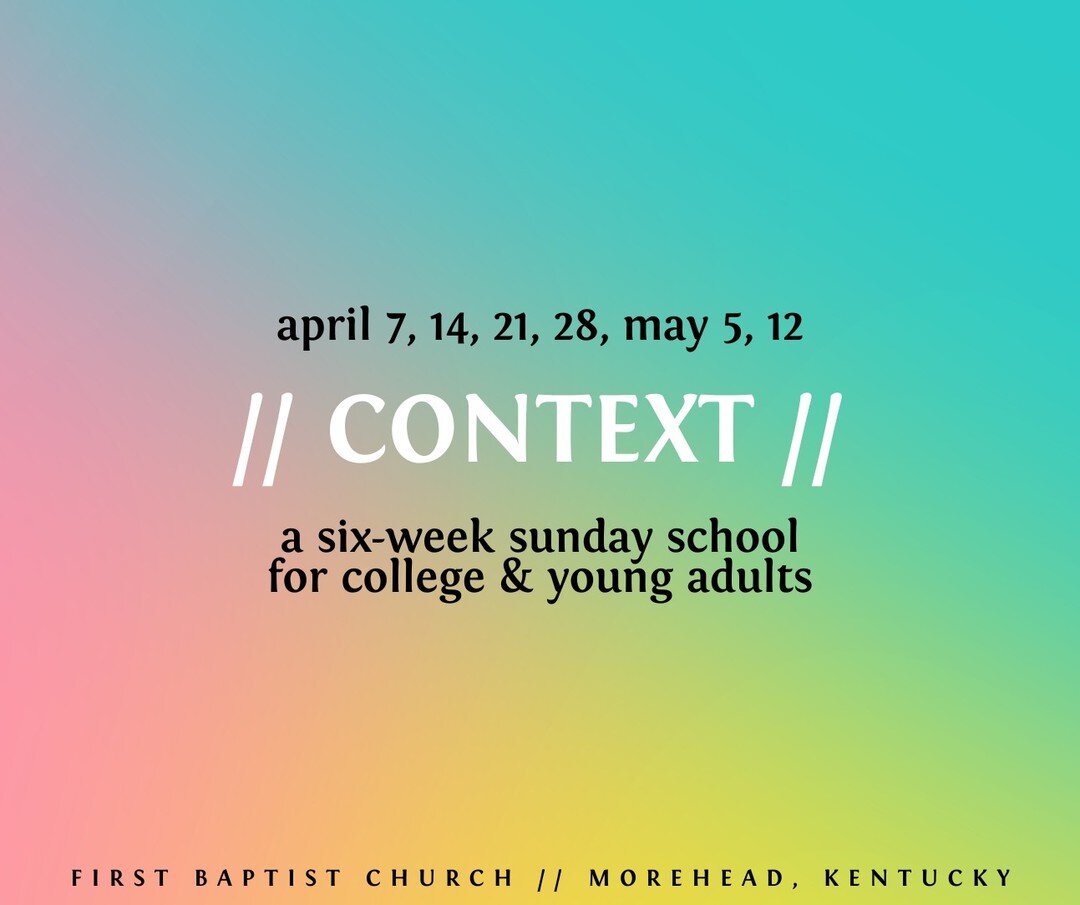 Joining us for the FREE BRUNCH BUFFET?

You're also invited to join us that morning at 9:45 a.m. for the beginning of a six-week study that looks into the context of some of the most popularly misinterpreted scriptures.

You don't want to miss it. Br