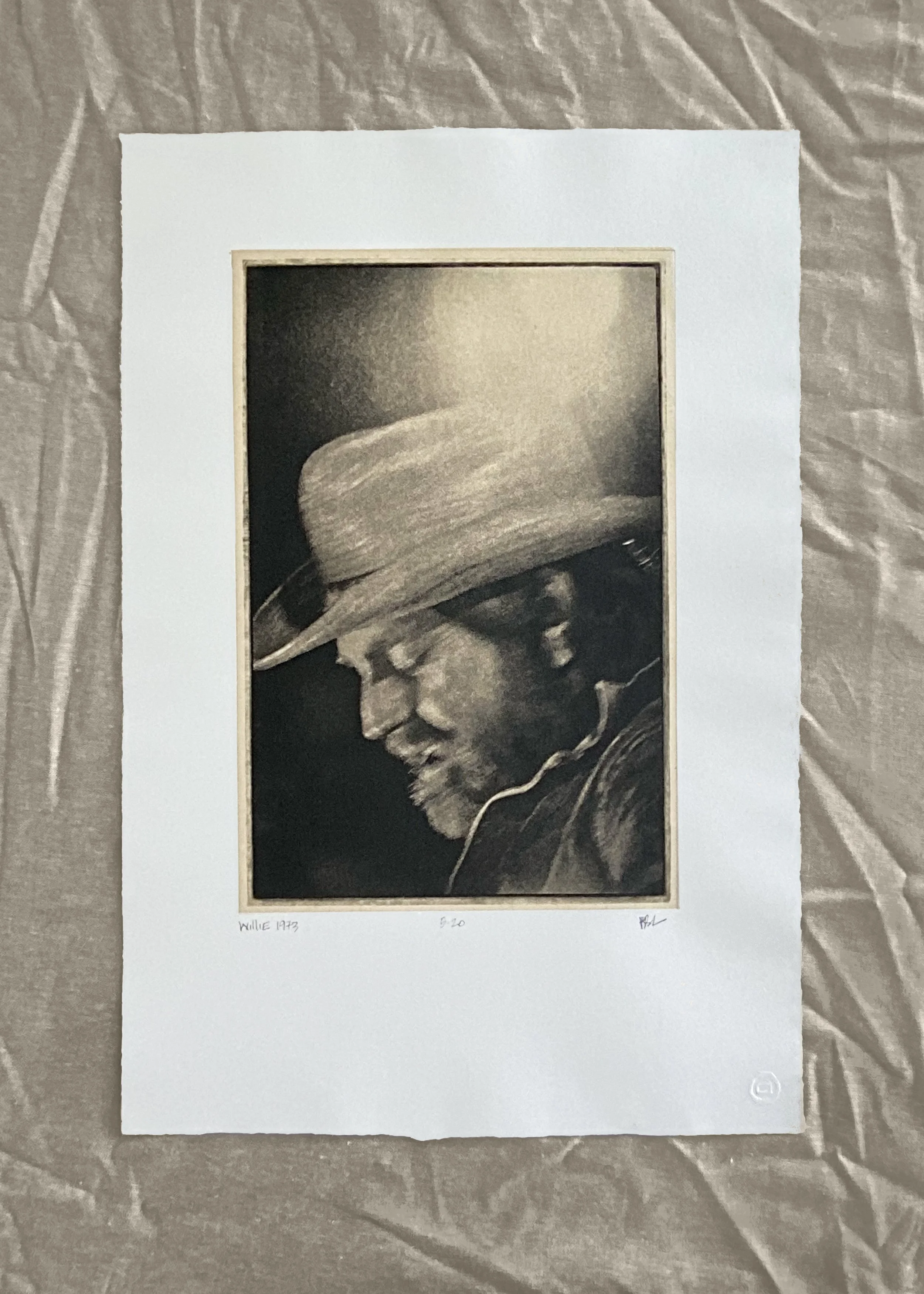 Willie 1973 - Limited Edition - Chine-Collé, Poly Gravure