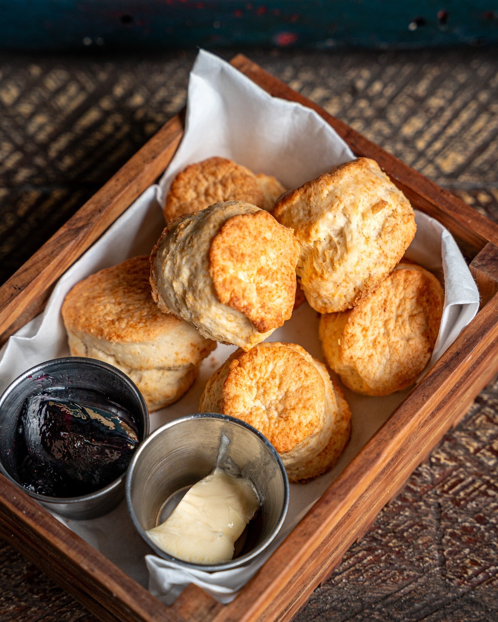 See you tomorrow for Sunday Brunch! When you visit us, make sure to add a Basket of Biscuits to your order. You won't regret it. House-made with a lot love.

Pictured: Basket of Biscuits
6 mini house biscuits served with jam &amp; butter.

See you to