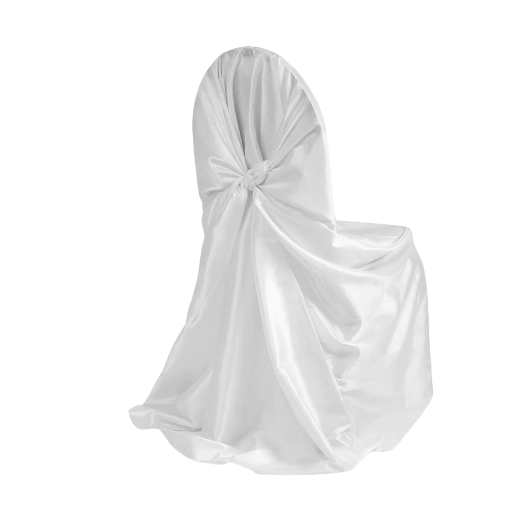Universal Satin Chair Covers (White)
