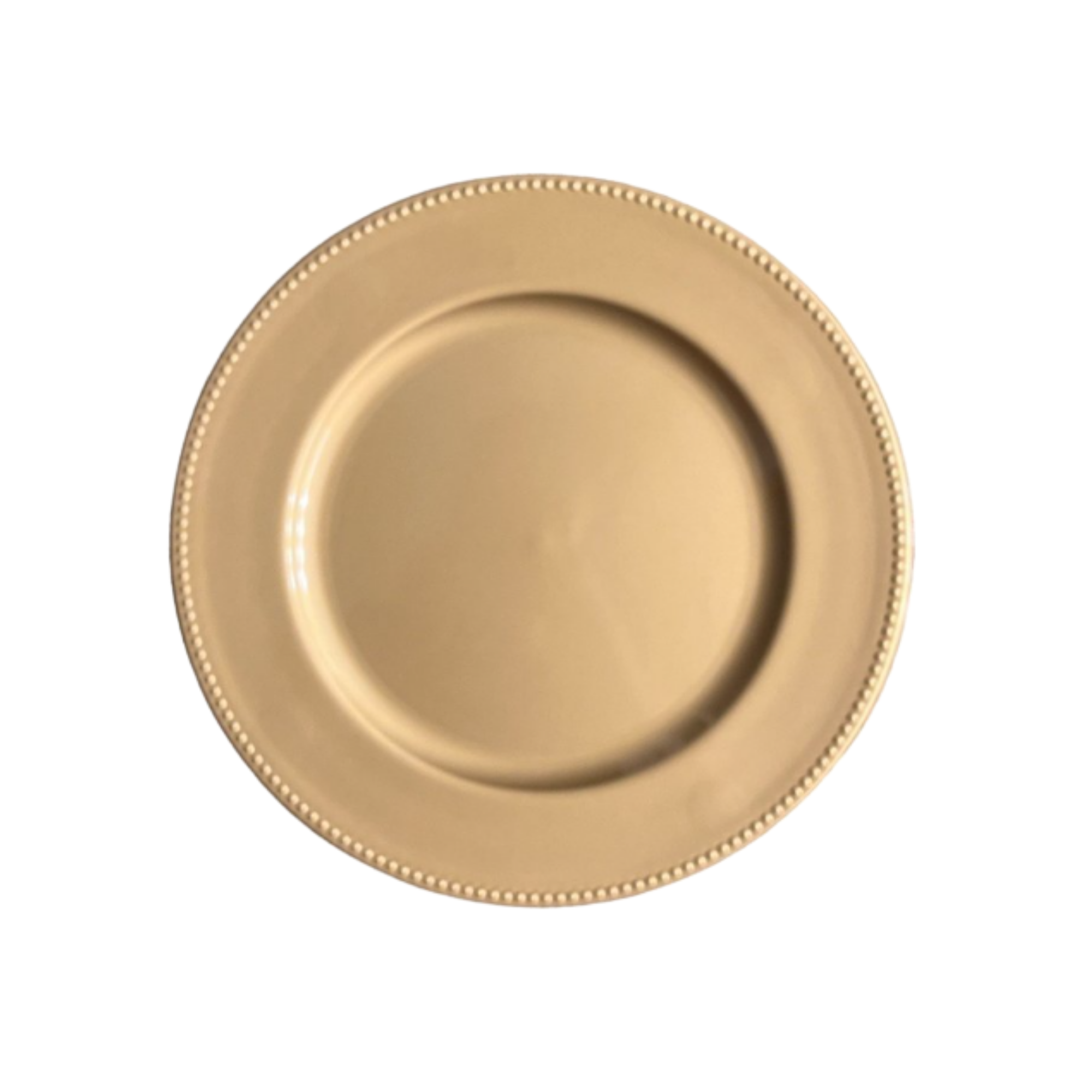 Charger Plate - Beaded Gold