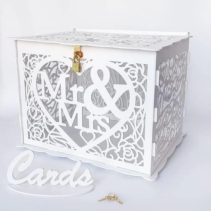White Rustic Cardbox