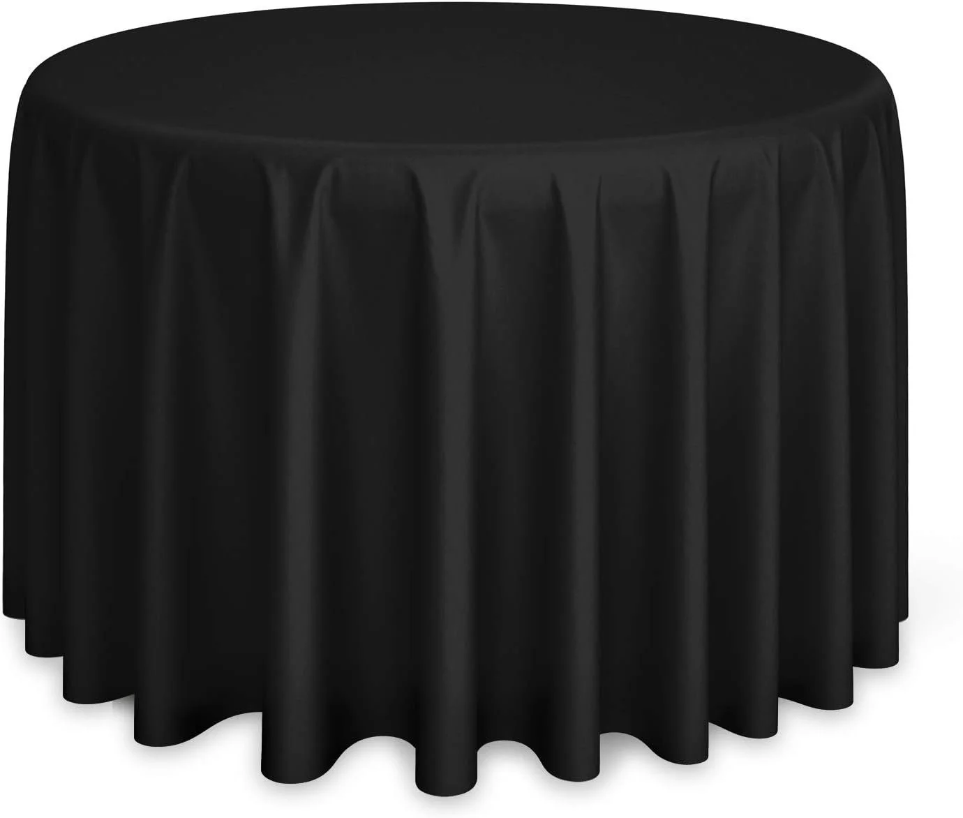 Black Round Tablecloth