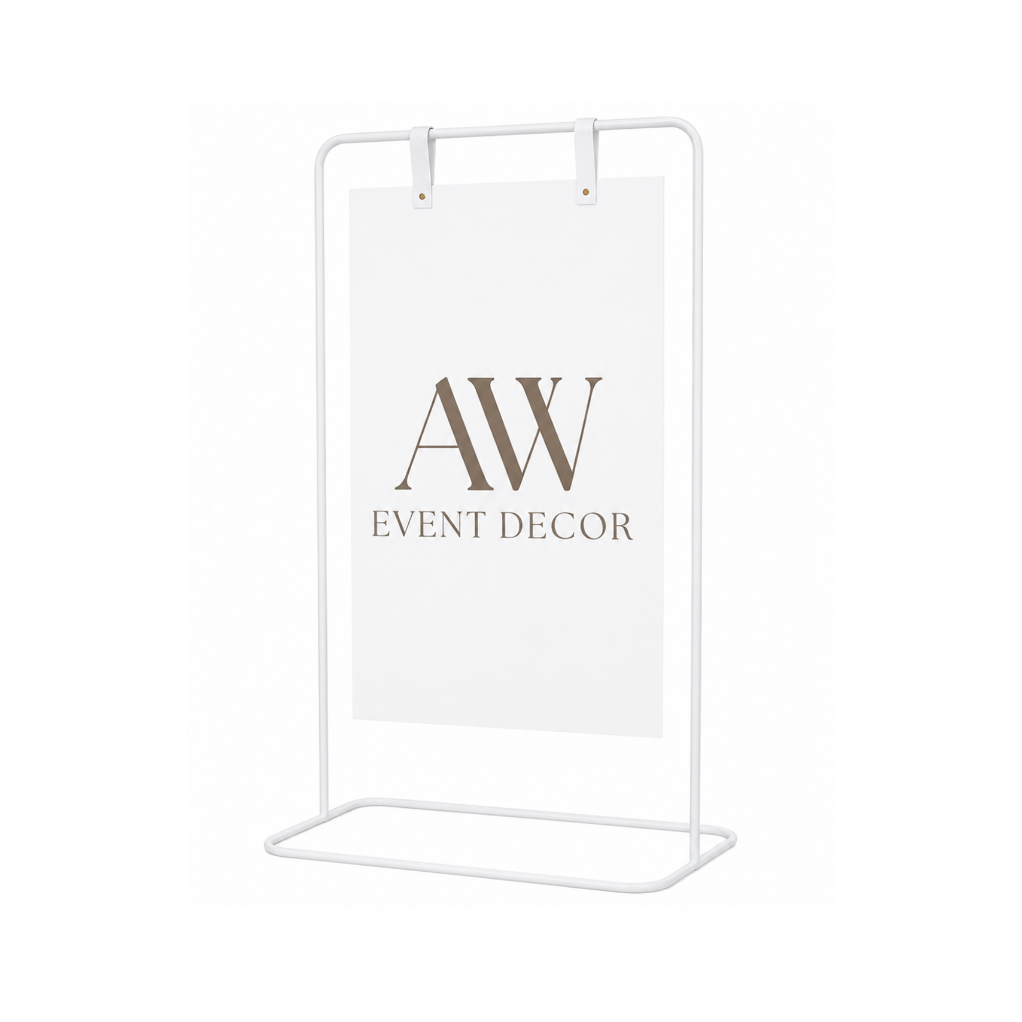 Adjustable White Stand