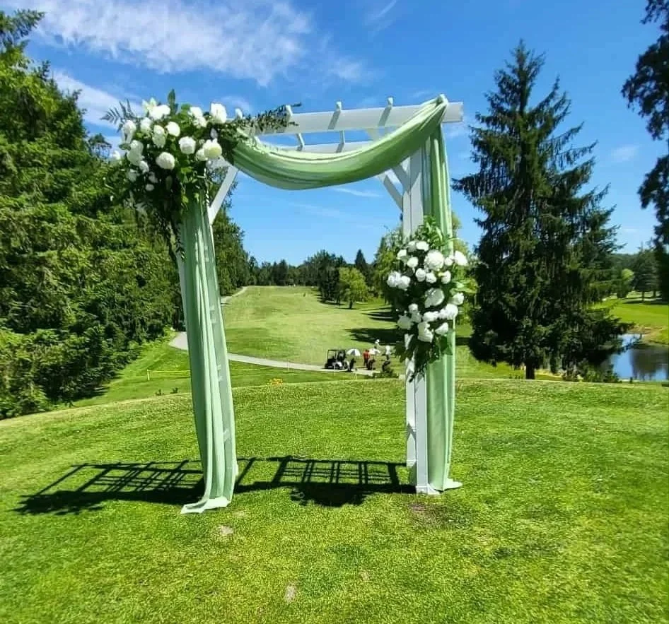 Sage Green Drapes, Table Runners & Sashes
