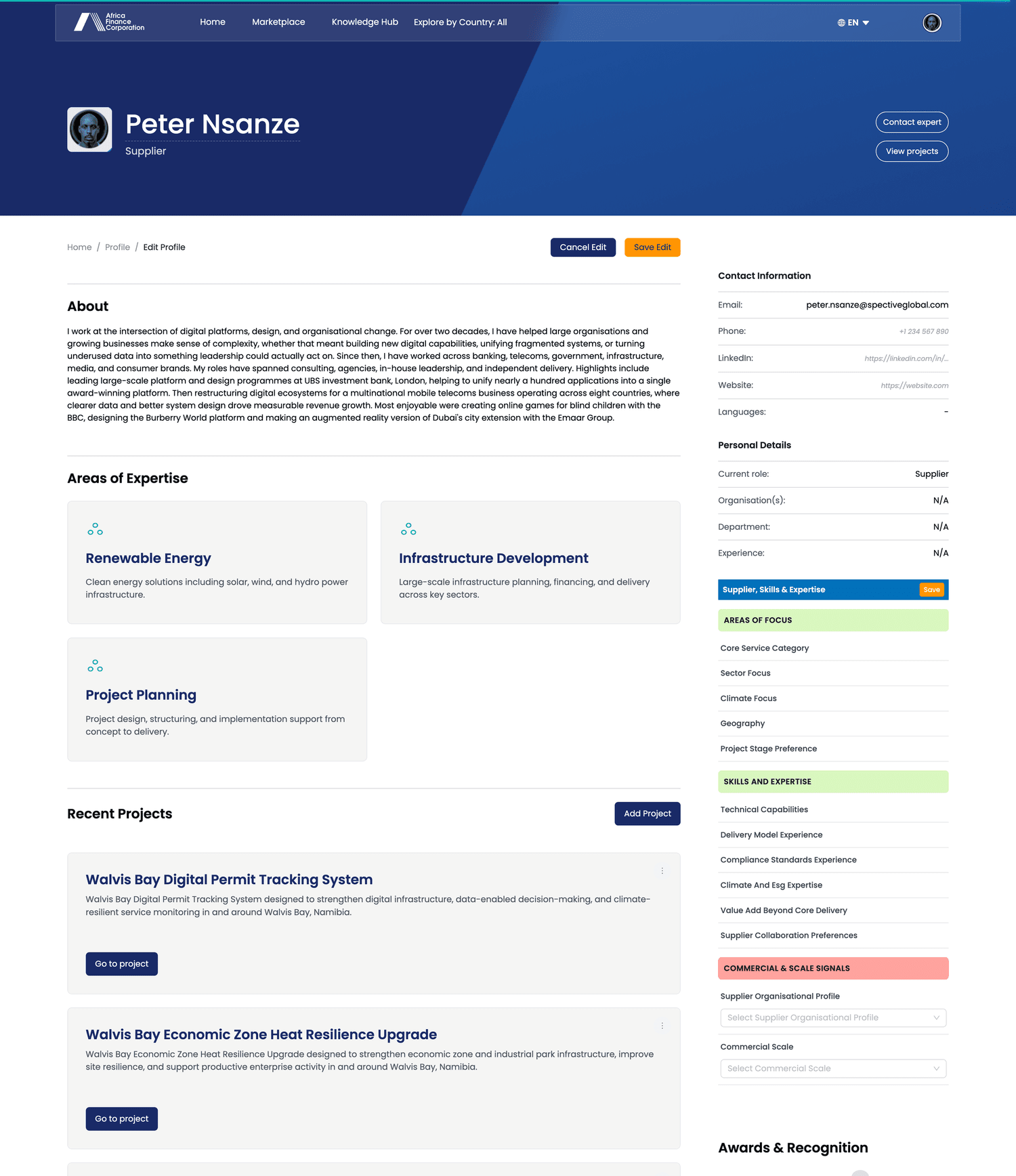 ICRF Platform readiness indicators