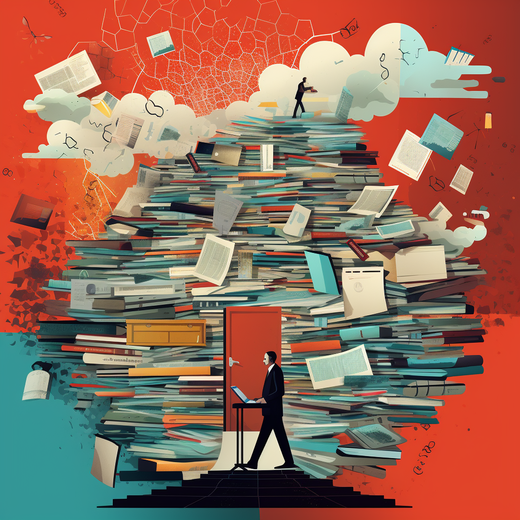Document management illustration