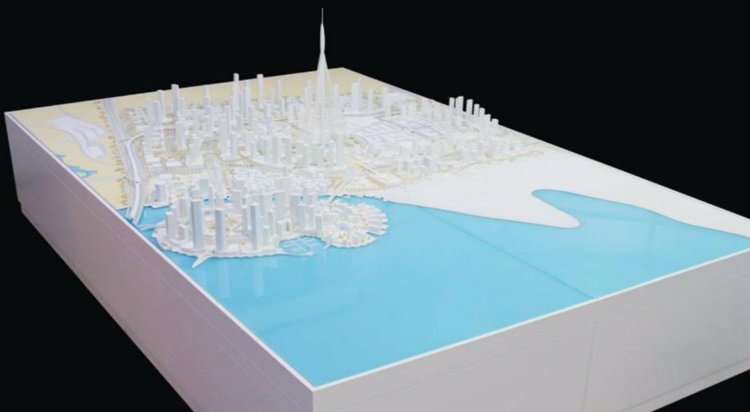 The Dubai Creek Harbour model