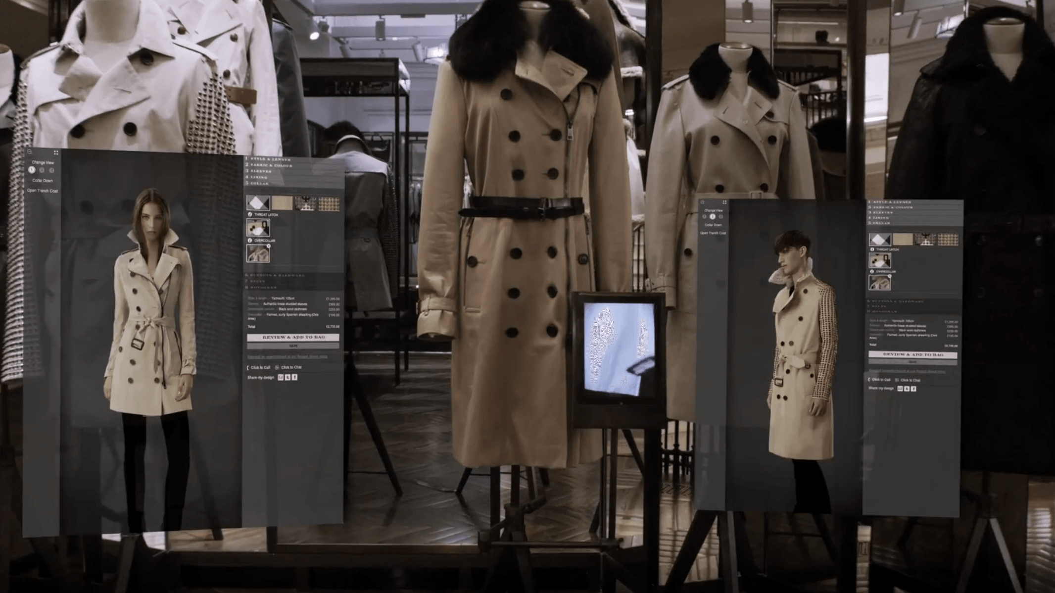 Burberry World interface