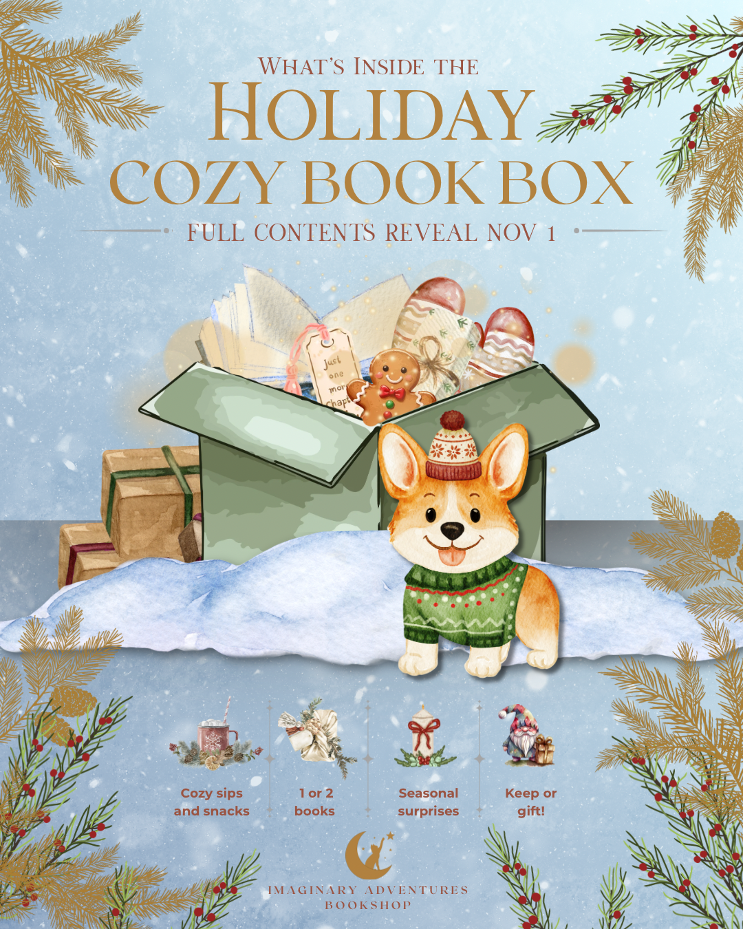 Holiday Cozy Book Box - Limited Seasonal Release
