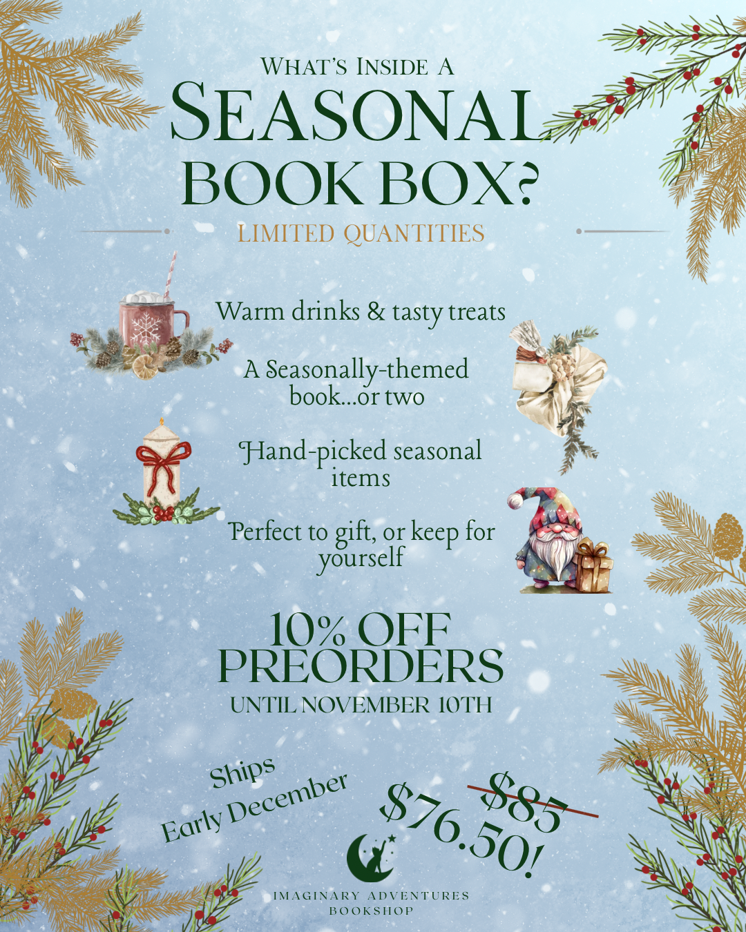Holiday Cozy Book Box - Limited Seasonal Release