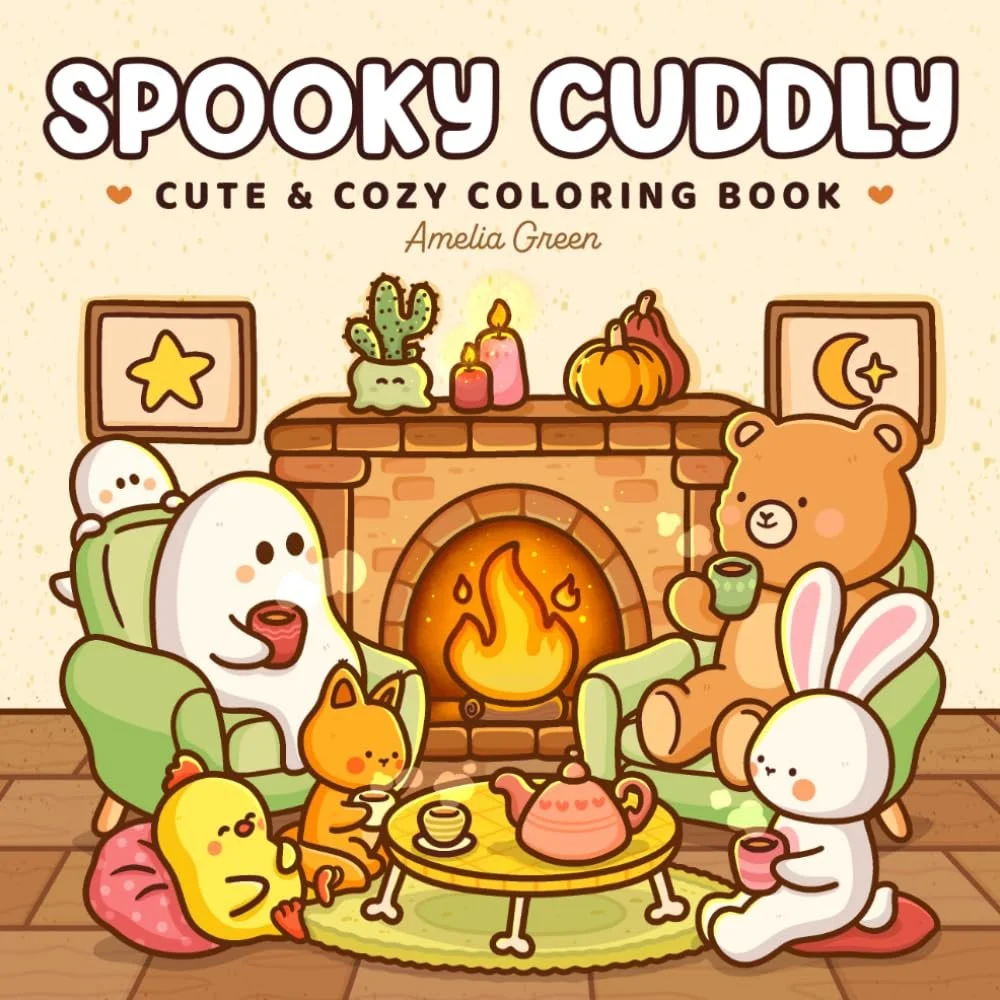 Spooky Cuddly - Cute & Cozy Coloring Book