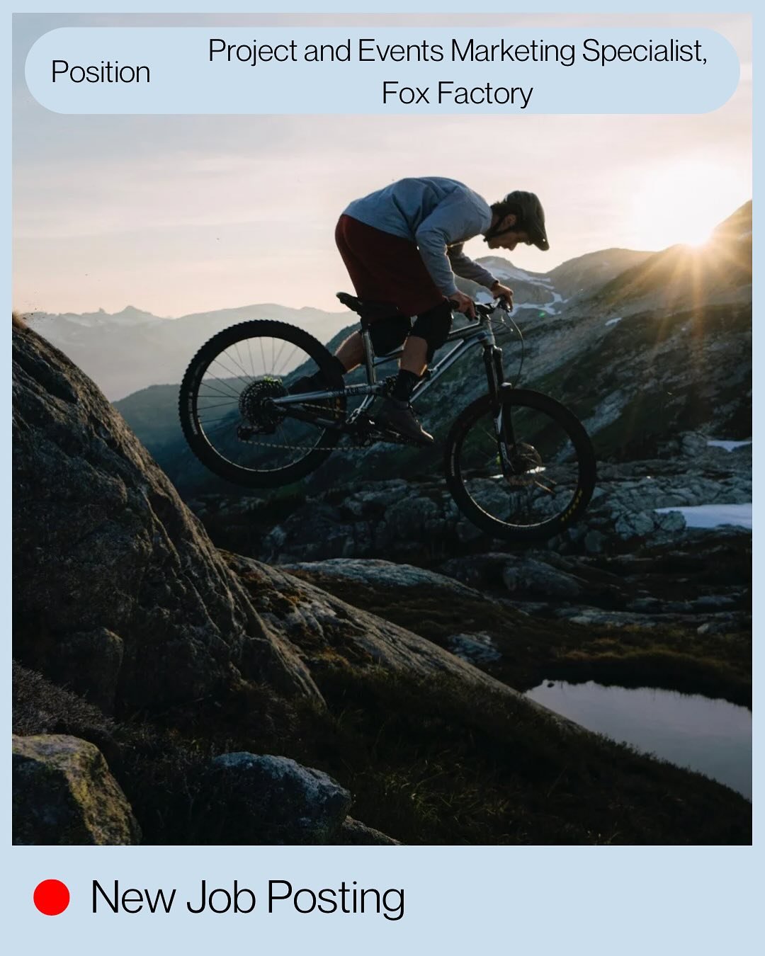 🌟 Dream Job Alert! 🌟

Fox Factory is hiring a Marketing Specialist to plan epic events, manage creative projects, and support marketing operations&mdash;all while living the bike life! 🚴&zwj;♂️

&bull; Based in Burnaby, BC
&bull; Event planning &a