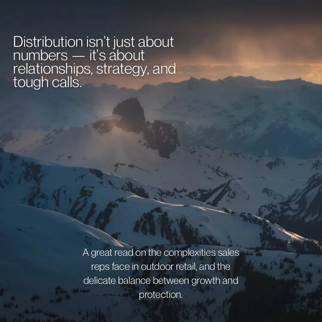 This article nails the complexities of navigating vendor, dealer, and rep relationships. A must-read for anyone in the industry.

👉 https://moreandless.ca/2025/09/29/navigating-distribution-challenges-in-outdoor-retail-as-a-sales-representative/ and
