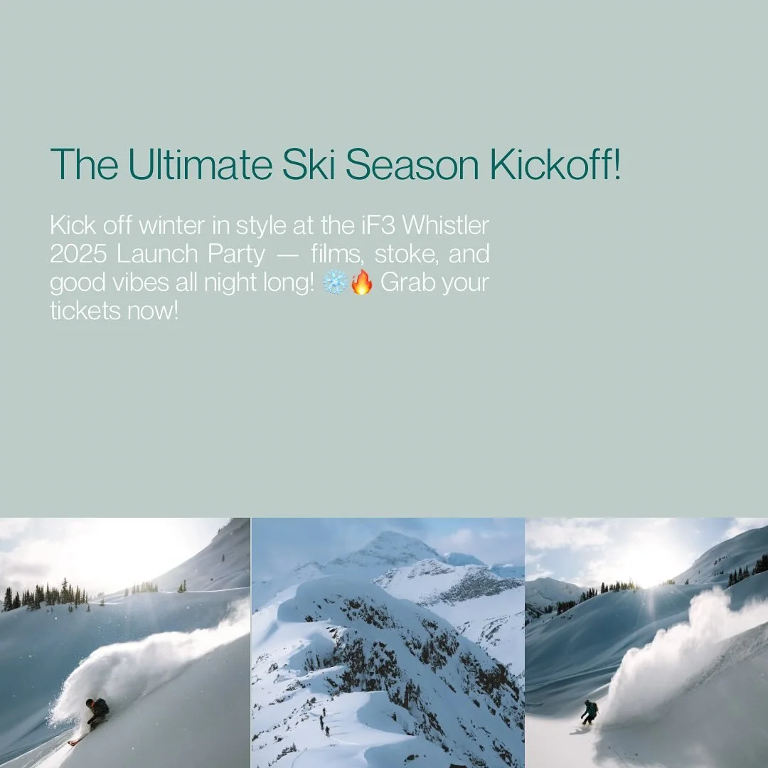 🎿✨ Dust off your boots &mdash; ski season is calling!

Join for the iF3 Whistler 2025 Launch Party Presented by Head Tyrolia 🏔🔥

📍 Garibaldi Lift Company (GLC)
🕗 8 PM &ndash; Late

Celebrate the spirit of freesports with an epic night of inspiri