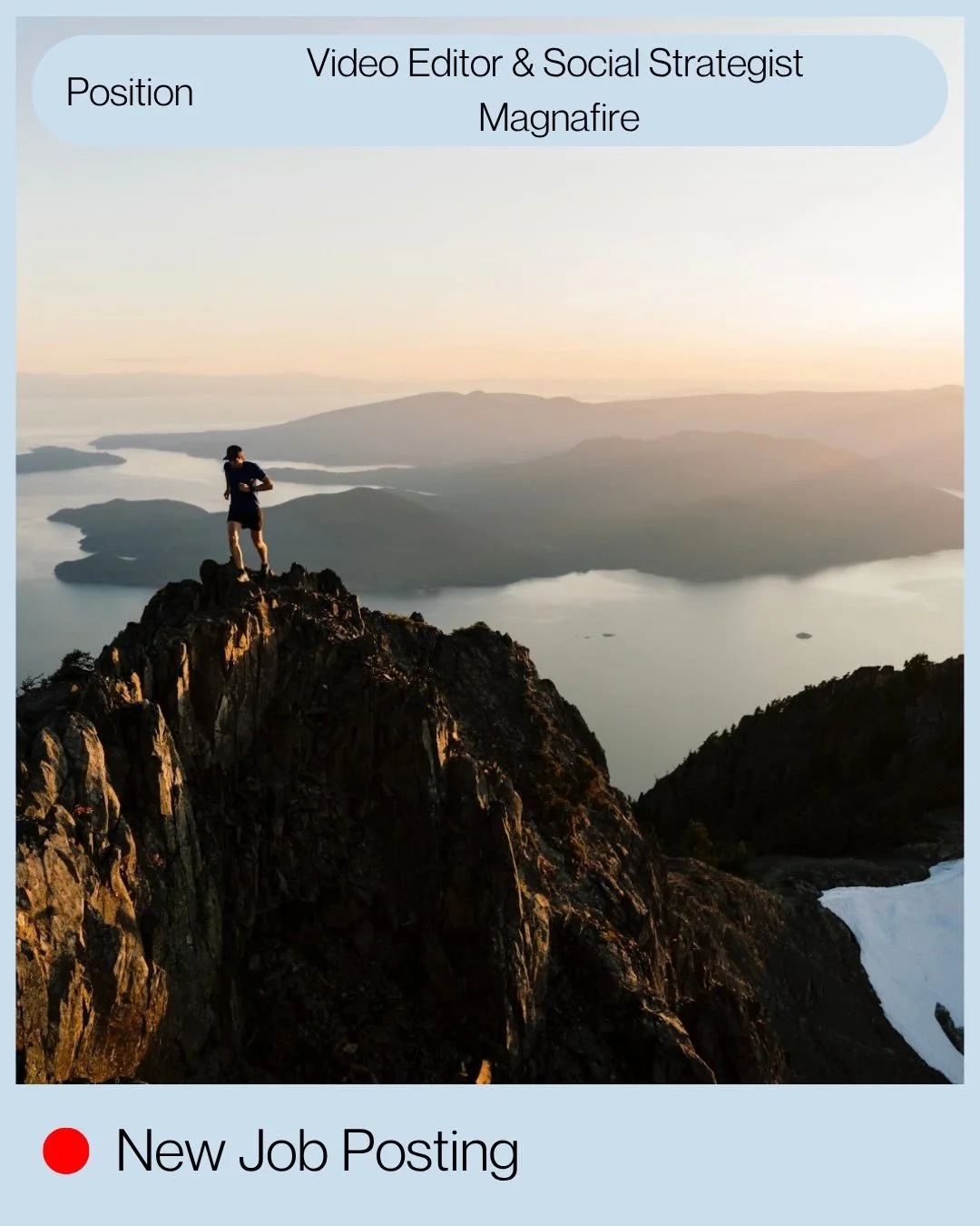 Dream job alert 🚨 Magnafire is hiring a Video Editor &amp; Social Strategist 🎬
Create scroll-stopping content for brands like Arc&rsquo;teryx, Red Bull, and lululemon.

💰 $60K&ndash;$72K | 📍 Vancouver (On-site) | 💼 Full-Time

https://www.linkedi