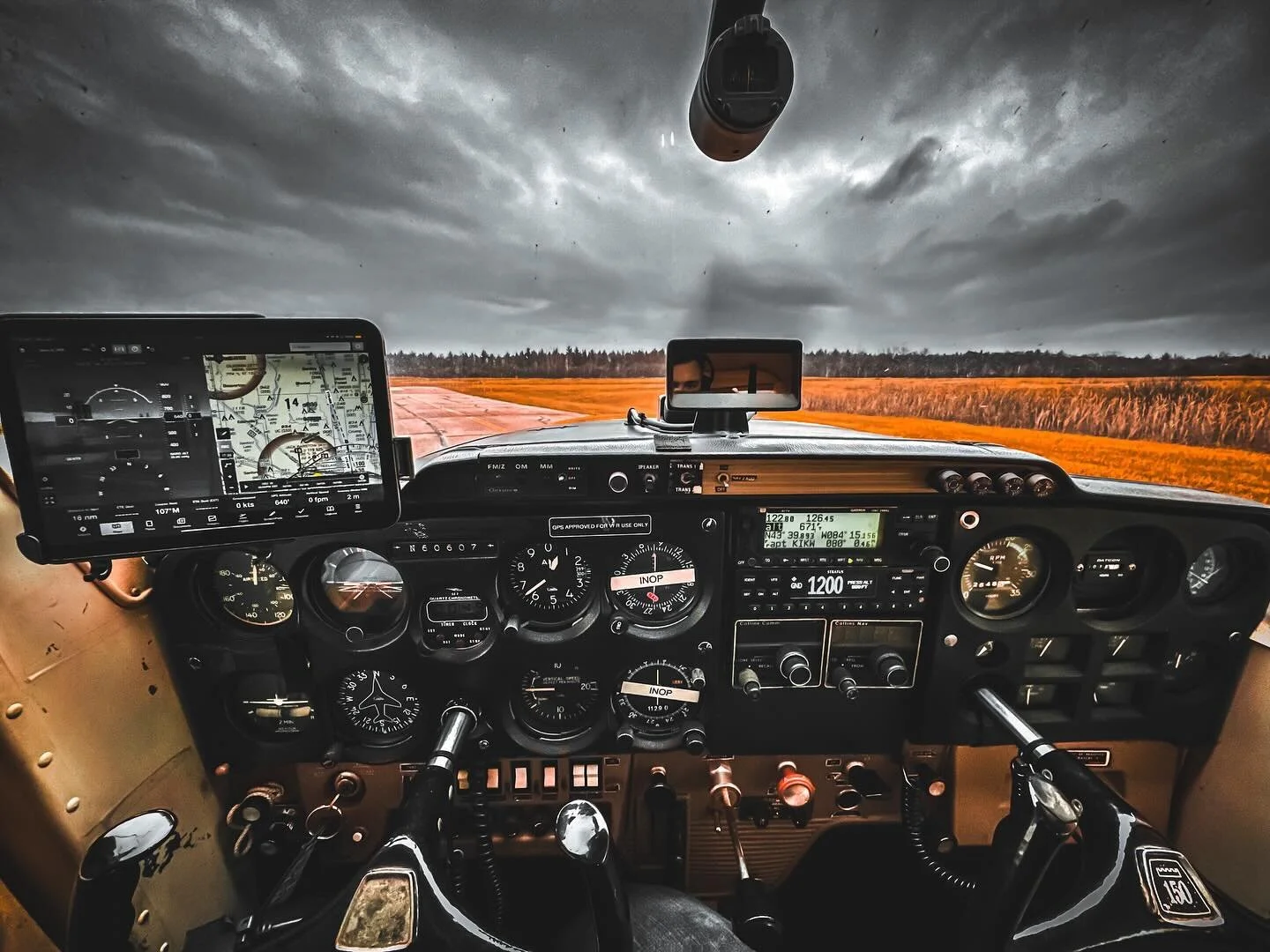 It&rsquo;s been a moody winter so far.  Hoping for clear skies and fair winds to start 2024. #aviation #cessna150 #michigan #flying