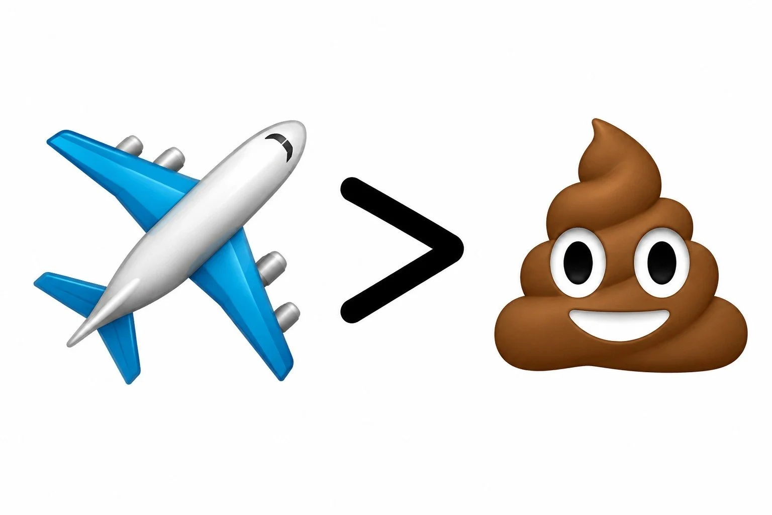 If you spend enough time around pilots, you'll quickly learn there's one emoji that gets used far more than any other...
✈️ > 💩

One represents adventure, freedom, and another great day at the airport.

The other... usually means your instructor 