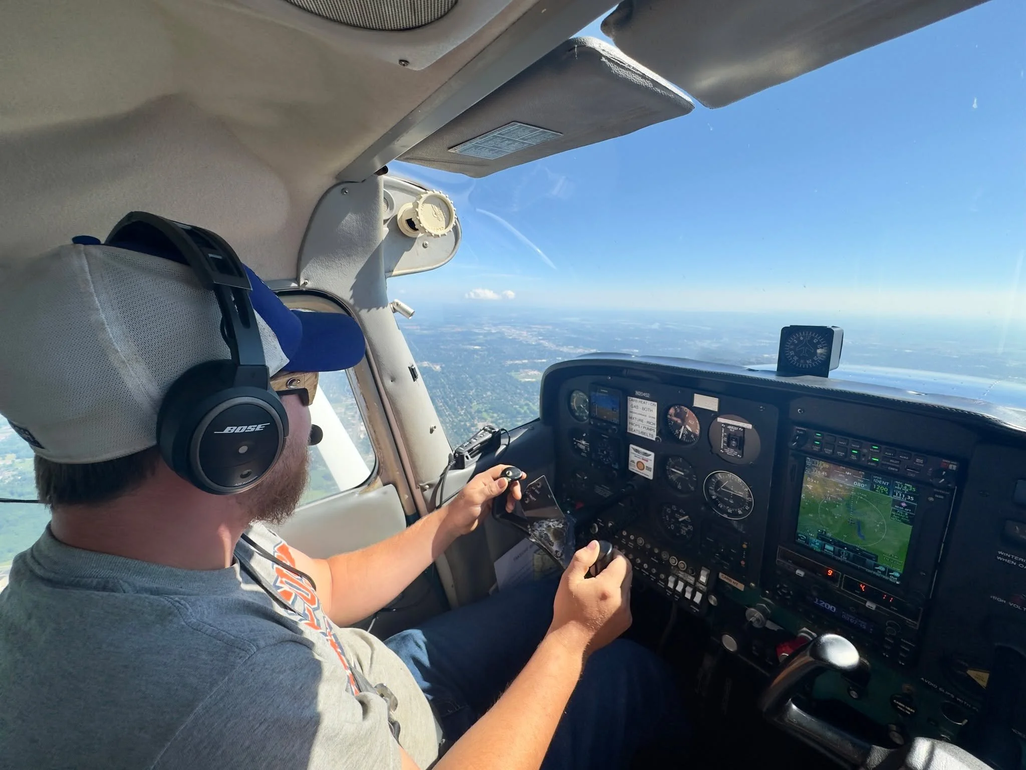 ✈️ A Gift He'll Never Forget

This Father's Day, Anthony's wife surprised him with a Discovery Flight&mdash;and before long, he was sitting in the left seat, taking the controls of a real airplane.

One of the highlights of the flight? Flying over hi