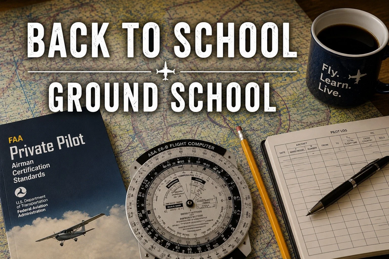 🍎✈️ Back to School Isn't Just for Kids...

August always feels like a fresh start. New backpacks, new notebooks, and new goals. It's the perfect time to invest in yourself and learn something you've always wanted to do.
If earning your pilot certifi