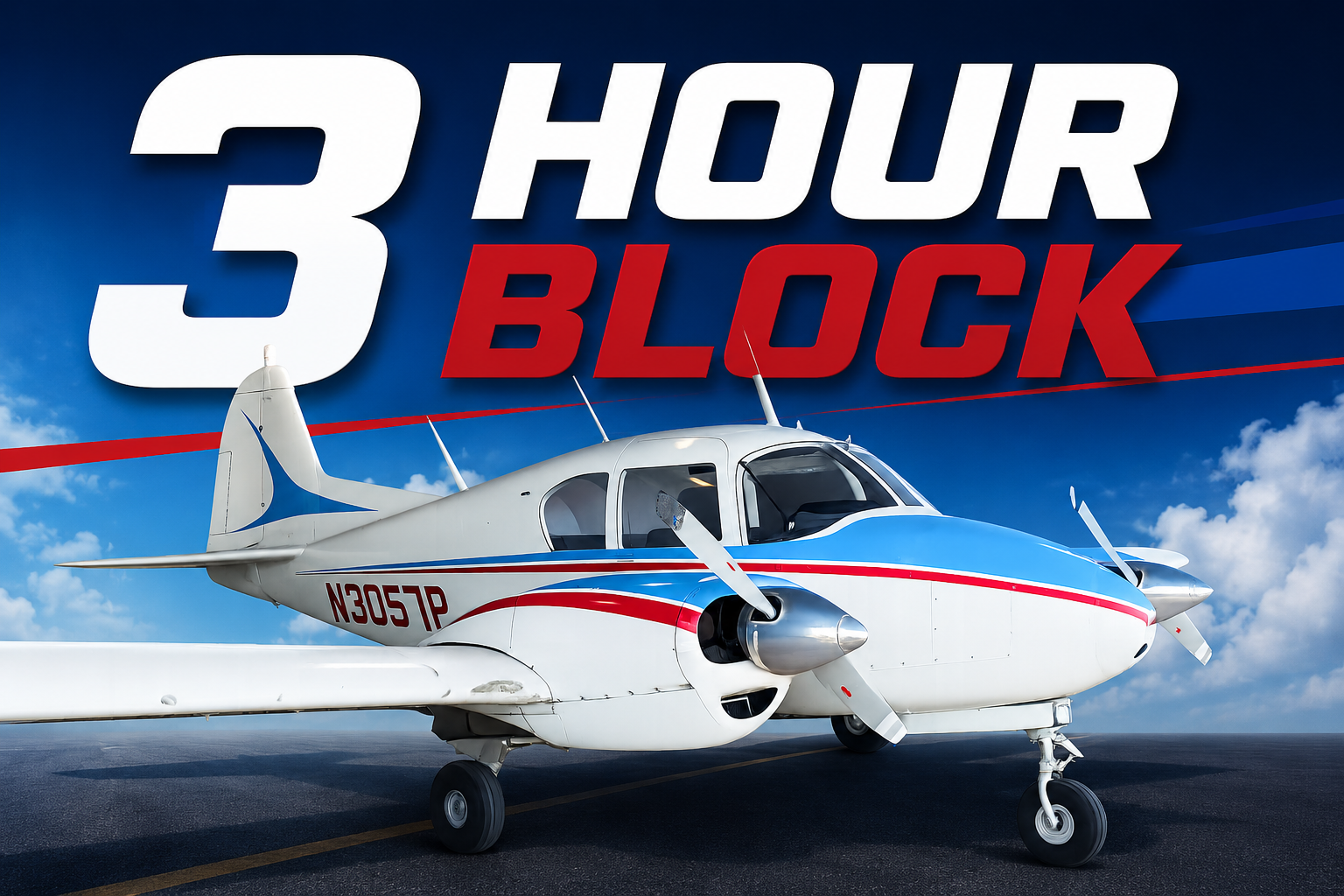 3 Hour Multi-Engine Time Block