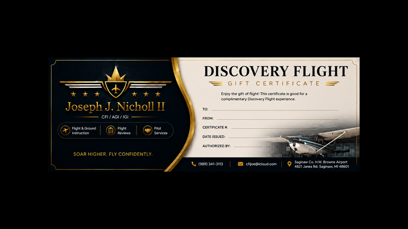 Discovery Flight Gift Certificate